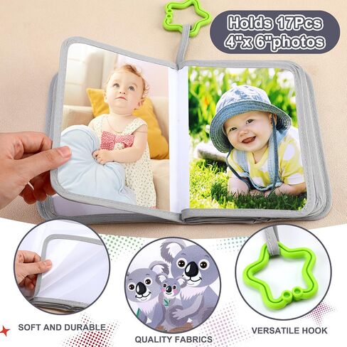 My First Family Album Baby Photo Album 5.5" x 7" First Year Baby Album Soft Baby Book First Year Baby Album Gift Set for Newborn Toddler Kids Baby Shower in Saudi Arabia
