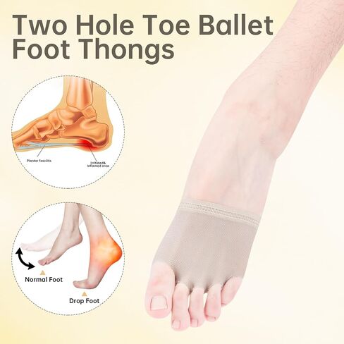 Foot Undies Thongs Half Sole Dance Shoes 5 Toe Lyrical Dance Paws Pads Ballet Contemporary Dance Shoes for Women Girls in Saudi Arabia