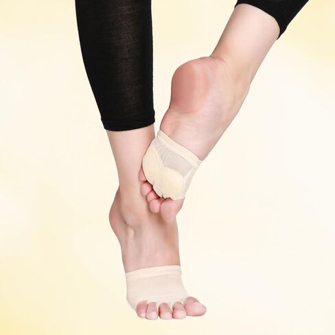 Foot Undies Thongs Half Sole Dance Shoes 5 Toe Lyrical Dance Paws Pads Ballet Contemporary Dance Shoes for Women Girls in Saudi Arabia