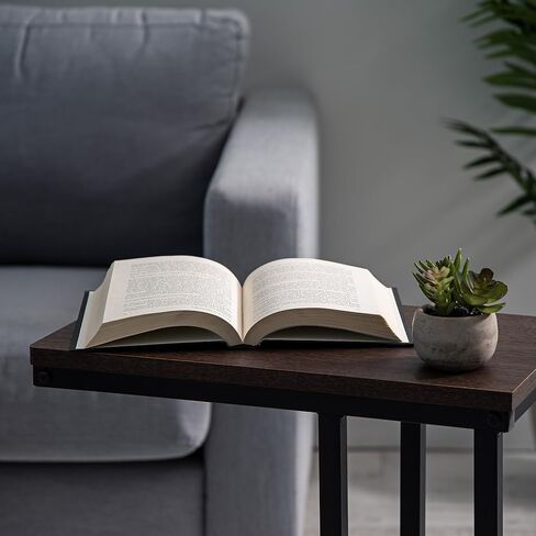 IRIS USA مكتب طاولة عمل مفرد، عربة كمبيوتر محمول، بني، صغير in Saudi Arabia