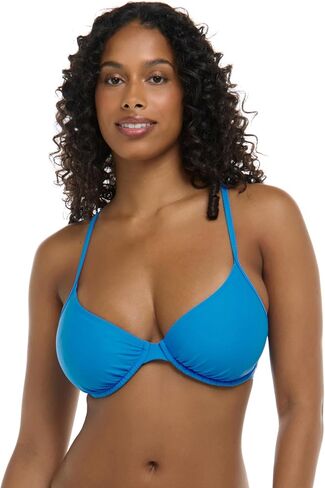 Body Glove Women's Standard Smoothies Solo Solid Underwire D, DD, E, F Cup Bikini Top Swimsuit with Adjustable 2-Way Back Detail, Bubble Gum in Saudi Arabia