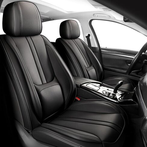 Chezope Car Seat Covers Full Set Universal Fit for Most Cars SUV Sedans Trucks Leather Car Seat Cushion Automotive Seat Cover Car Accessories Waterproof Car Seat Covers SUV (Grey) in Saudi Arabia