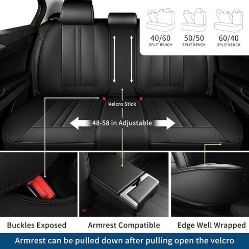 Chezope Car Seat Covers Full Set Universal Fit for Most Cars SUV Sedans Trucks Leather Car Seat Cushion Automotive Seat Cover Car Accessories Waterproof Car Seat Covers SUV (Grey) in Saudi Arabia