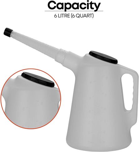 Groz 41900 Plastic Measures with Lid Capacity 1 litre (1 quart). in Kuwait