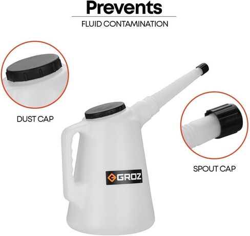 Groz 41900 Plastic Measures with Lid Capacity 1 litre (1 quart). in Kuwait