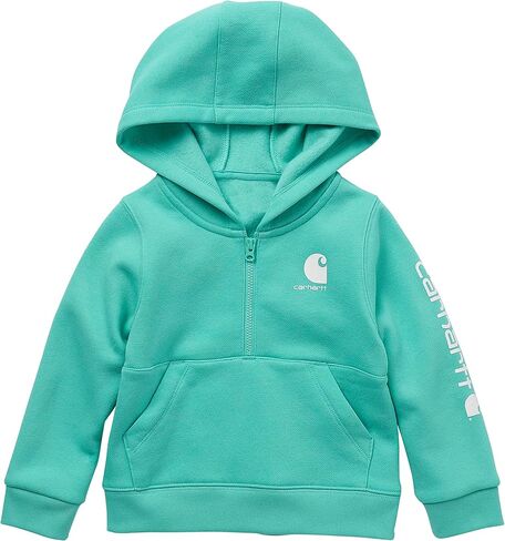 Carhartt Baby Girls ذات الأكمام الطويلة نصف زيب مقنع in Saudi Arabia