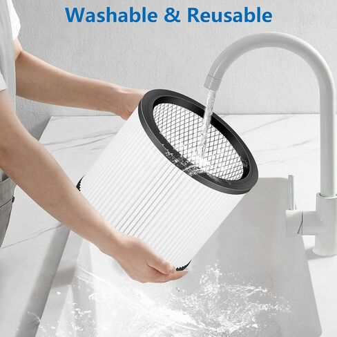 90304 أجزاء استبدال مرشح الفراغ متوافقة مع متجر VAC 90304 90350 90333 ، يناسب أكثر 5 جالون من النظيف الجاف الجاف. الجزء رقم 90304 ، 90585 (2pcs) in Kuwait