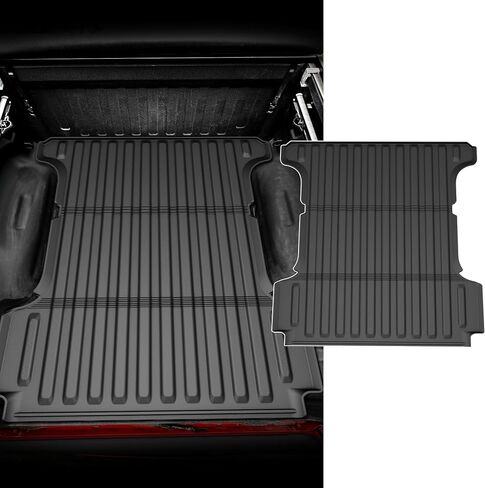 Ram 1500 5.7FT Truck Bed Mat & Tailgate Mat - AOMSAZTO Bed Liner Compatible with 2019-2024 2025 Dodge Ram 1500 5'7" Short Bed | Custom Fit All Weather Cargo Bed Liner for Dodge 2025 Ram 1500, Black in Saudi Arabia