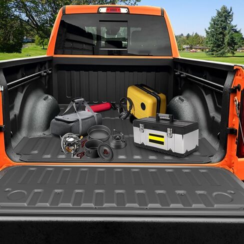 Ram 1500 5.7FT Truck Bed Mat & Tailgate Mat - AOMSAZTO Bed Liner Compatible with 2019-2024 2025 Dodge Ram 1500 5'7" Short Bed | Custom Fit All Weather Cargo Bed Liner for Dodge 2025 Ram 1500, Black in Saudi Arabia