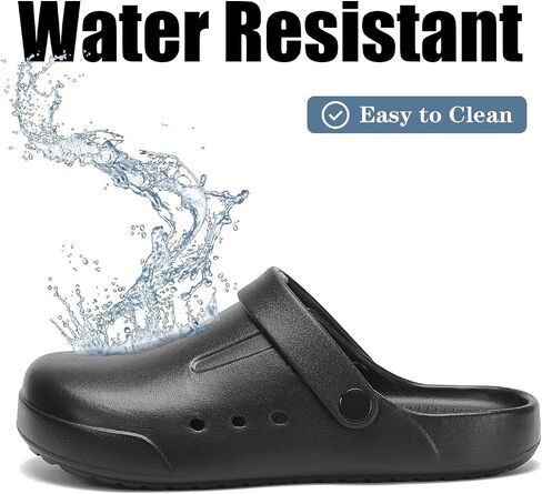 DAYUMKOU Clogs for Women Men Lightweight Slip-On Unisex Garden Shoes with Back Strap, Non-Slip for Work Nurses in Saudi Arabia