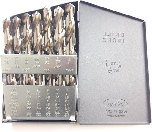 HHIP 5000-0002 Black Oxide HSS Drill Set, 29 Piece, 1/16" - 1/2" in Kuwait