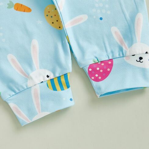 FYBITBO Newborn Boy Easter Clothes My 1st Easter Baby Boy Outfits Bunny Romper Onesie Pants Hat Infant Boy Clothing Sets in Kuwait