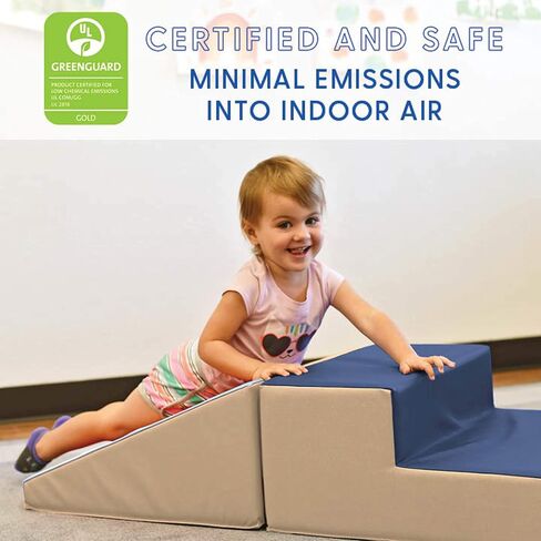 ECR4Kids SoftZone Little Me Play Climb and Slide, Earthtone (2-Piece) in Saudi Arabia