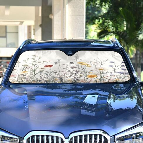 xigua Purple Solid Color Car Windshield Sun Shade Front Window Folding Auto Sunshade Anti-UV Rays Sun Visor Shade for Car Truck SUV in Saudi Arabia