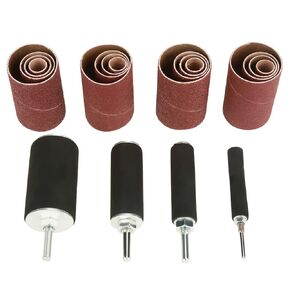 Sanding Drum Kit, Wear Resistant 20pcs Drum Sander Kit, Spindle Sanding Drum Sander Tool Kit, Woodworking for Carpentry Home Improvement DIY