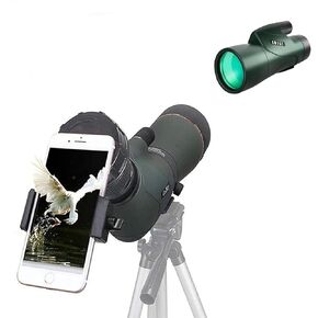 Gosky 12x55 HD أحادي العين و Gosky HD 20-60x80 DUAL FORCTING ROCPING RIGER -ROCK