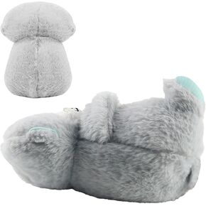 Breathing Stuffed Animal, Mush Plushies for Anxiety and Sleep, Breathing Plush, Four Gear Adjustment, Volume Control, Portable Plush Toy with Music Light, Perfect for Relieving Baby Quiet
