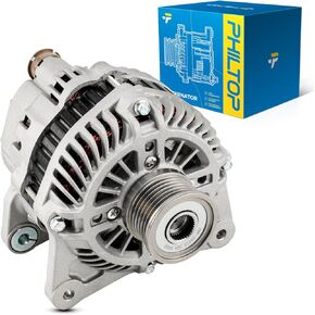 PHILTOP Alternator Compatible with xA 2004-2006, Echo 2000-2005 High Amp Alternators Replace 13857N 12V 90Amp CW S4 4-Groove Pulley
