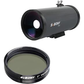 MK90 Telescope for Adults Astronomy 90mm Aperture 1250mm Focal Length Compact Catadioptric Telescope Bundle with SV128 Telescope Filter Polarizing Filter, for Moon Planetary Viewing Observation