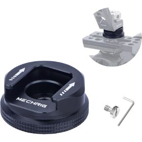Cold Shoe Mount Adapter with 1/4"-20 Thread, Universal Aluminum Camera Accessory for Microphone, LED Light, Monitor – 30×13.5mm, 19.5g, Anti-Slip Design (62029)