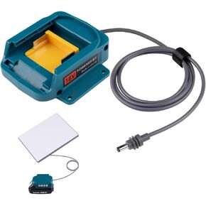 Battery Powered Charger for Starlink Mini Compatible with Makita Batteries, 60W 20V/3A Output, Waterproof DC Barrel Jack, Lightweight and Portable for Outdoor and Emergency Use
