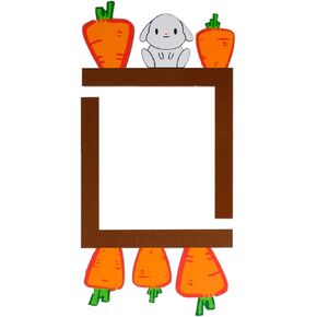 2-Pcs Bunny & Carrot Wooden Switch Plate Covers - Creative Hand-Carved Wall Decor for Living Room, Kids' Bedroom, Bathroom (Easy Installation, Eco-Friendly Design)