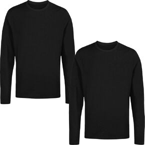123 Bear Infant and Toddler Long-Sleeve Cotton Spandex Crewneck T-Shirt