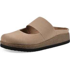 White Mountain Women's Bassi Keyhole Signature Mosted Moled Muled Mule