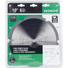 Metabo HPT Miter Saw/Table Saw Blade, 10-Inch, Fiber Cement Blade, 6-Tooth, Polycrystalline Diamond Tips (18108M)