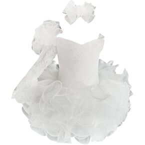 Jenniferwu G192 Infant Toddler Baby Newborn Little Girl's Pageant Party Birthday Dress