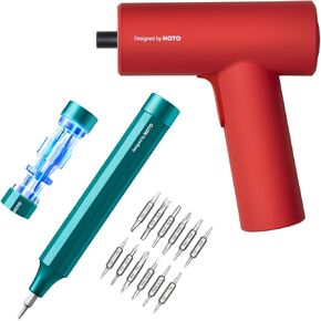 HOTO 24 in 1 Multi Bit Mini Screwdriver Set Magnetic + HOTO Cordless Screwdriver Set with Storage Bag