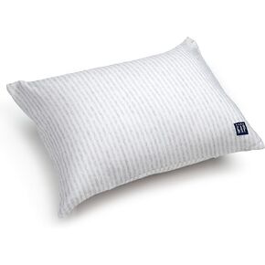 Delta Children Gap babyGap Toddler Pillow with 2 Cooling Covers, White/Grey Stripe