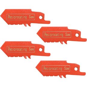 4-Pack Reciprocating Saw Blades for Drywall and Plaster Cutting