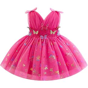 Baby Girls Butterfly Birthday Dress Baby Girl 3D Butterfly Princess Dress Photography Wedding Cake Crush