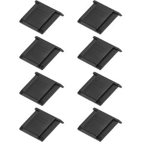 PATIKIL 19mm Universal Camera Hot Shoe Cover, 4 Pcs Hot Shoe Cap Protector for Nikon for Fujifilm for Pentax DSLR/SLR Camera, Black