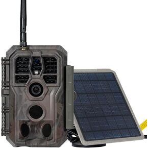 GardePro E8P WiFi Rechargeable Trail Camera and SP300 Solar Panel Bundle