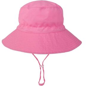Zando Baby Girls Sun Hat Infant Summer Hat UPF 50+ Sun Protection Cap Wide Brim Bucket Hats for Baby Girls Boys