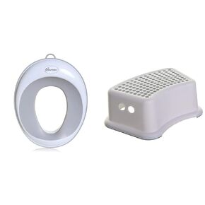 Dreambaby Step Stool for Kids - Non-Slip Base and Contoured Design for Toilet Potty Training and Sink Use & Potty Training Toilet Seat