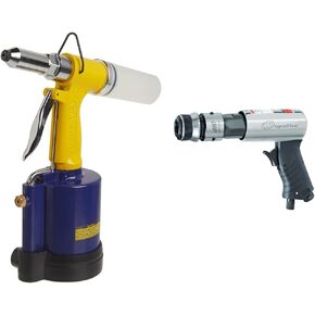 Astro Pneumatic Air Riveter + Ingersoll Rand Air Hammer Chisel Set