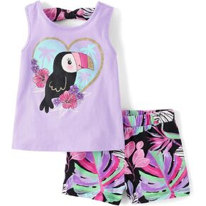 The Children's Place baby-girls And Toddler Tank Top and Shorts 2 Piece Outfit Set