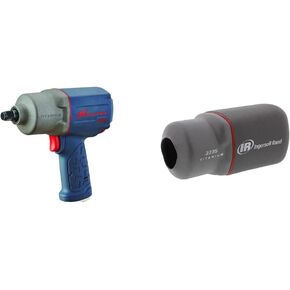 Ingersoll Rand 2235TiMAX Drive Air Impact Wrench, 1/2 Inch & 2235M-BOOT Premium Tool Boots fits 2235 Series - Grey