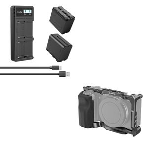 Bundle: SmallRig NP-F970 Camera Battery and SmallRig Cage for Sony ZV-E10
