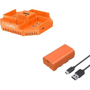 SmallRig 4-Channel NP-F970 100W Fast Charger and USB-C NP-F550 Battery