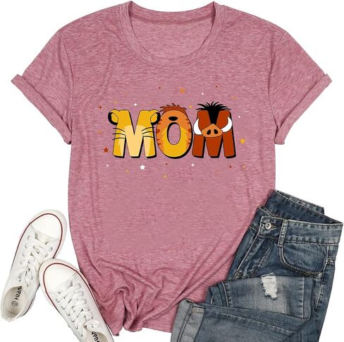 Mom and Dad Shirts Animals Graphic Tees Pregnancy Announcement T-Shirts Gifts for Moms to be Couple Matching Outfits in Kuwait