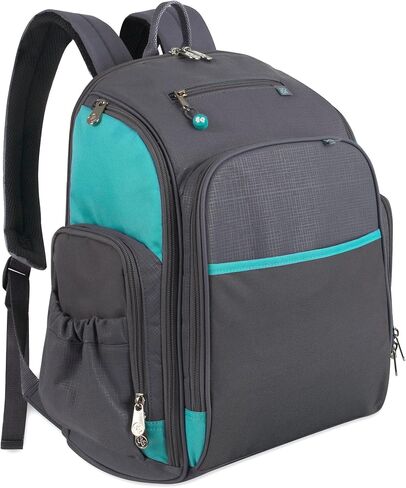 Fisher-Price Large Multi-Pocket Multifunction Kaden Baby Diaper Bag Backpack for Infant Boys & Girls (Black) in Saudi Arabia