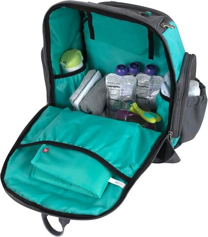 Fisher-Price Large Multi-Pocket Multifunction Kaden Baby Diaper Bag Backpack for Infant Boys & Girls (Black) in Saudi Arabia