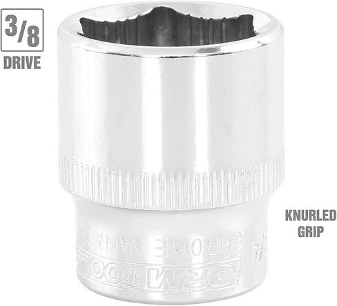 OEMTOOLS 25445 3/8" Drive Super Grip Metric Socket Set, 3/8 Drive Socket Set, Non Slip Sockets, Easy Storage and Transportation in Kuwait