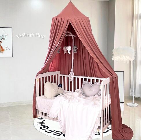 Kids Bed Canopy for Girls Room Canopy for Crib Nursery Blocking Light Hanging Reading Canopy (Ruffle Gray) in Saudi Arabia