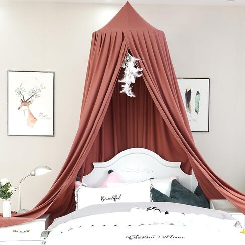 Kids Bed Canopy for Girls Room Canopy for Crib Nursery Blocking Light Hanging Reading Canopy (Ruffle Gray) in Saudi Arabia