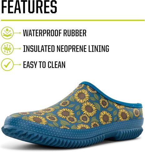 Western Chief Womens Waterproof Clog with Neoprene Lining and Rubber Outsole - Perfect for Garden and Outdoor Wear in Saudi Arabia